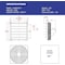 Iliving Silver 20 inch Shutter Exhaust Attic Garage Grow Fan with 2 Speed Thermostat 6 ft. 3 Plugs Cord ILG8SF20V-T - alternate 3